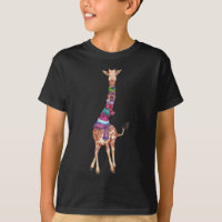 Cute Christmas Scarf Giraffe