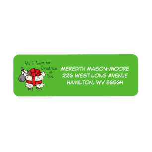 Cute Christmas Sheep Cartoon