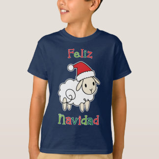 Cute Christmas Sheep – Feliz Navidad T-Shirt