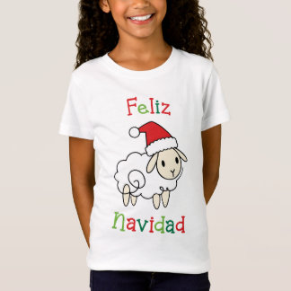 Cute Christmas Sheep – Feliz Navidad T-Shirt