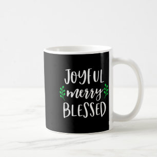 Cute Christmas Shirt For Women Girls Joyful Merry Coffee Mug
