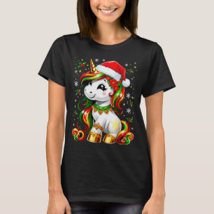 Cute Christmas Shirt Girls Women Xmas Unicorn Chri