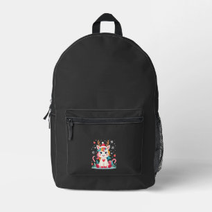 Cute Christmas Shirt Girls Women Xmas Unicorn Deer Printed Backpack