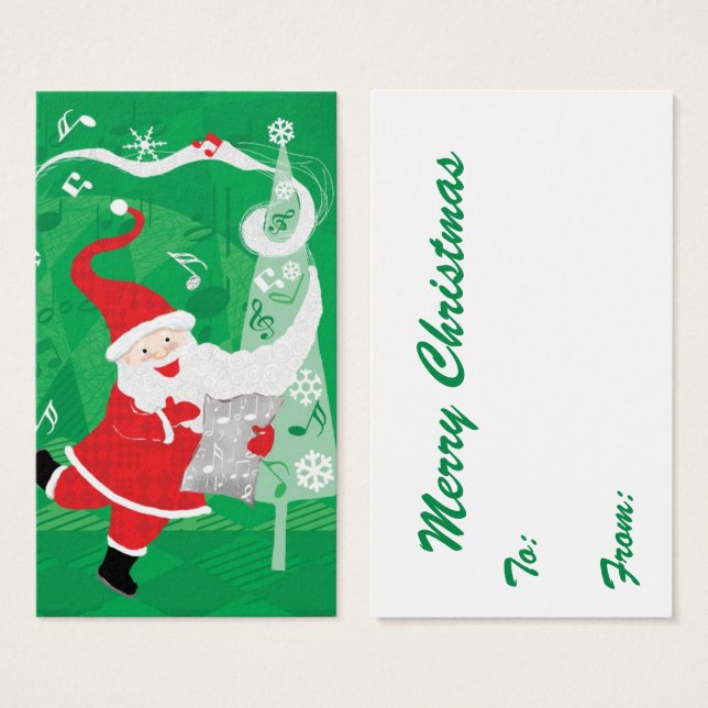 Cute Christmas, Singing and Dancing Santa Claus (Front & Back)