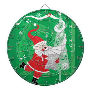 Cute Christmas, Singing and Dancing Santa Claus Dartboard