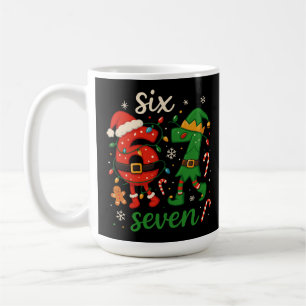 Cute Christmas Six Seven Meme Coffee Mug