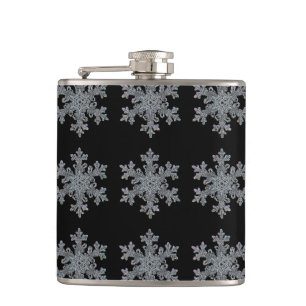 Cute Christmas Snow flake pattern Hip Flask
