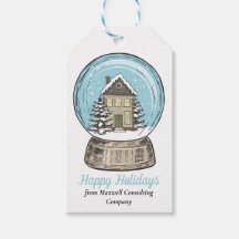 Cute Christmas Snow Globe Real Estate Company