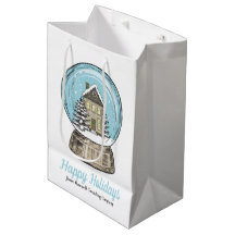 Cute Christmas Snow Globe Real Estate Company