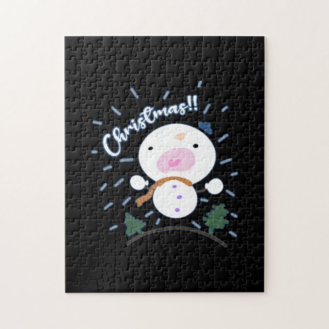 Cute Christmas Snowboy Jigsaw Puzzle (Vertical)