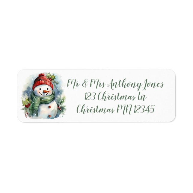 Cute Christmas Snowman (Front)