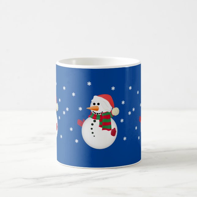 Cute Christmas Snowman Mugs Cups (Center)