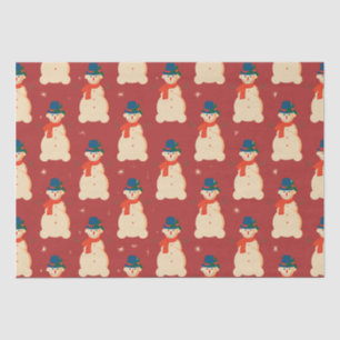 Cute Christmas Snowman  Tissue Paper
