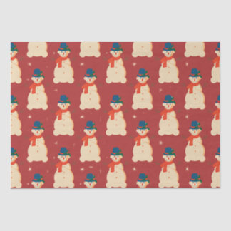 Cute Christmas Snowman  Tissue Paper