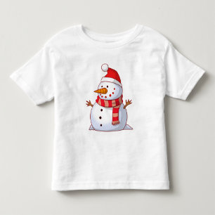 Cute Christmas Snowman Toddler T-Shirt