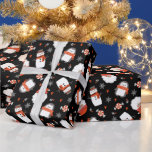 Cute Christmas Snowman Wrapping Paper<br><div class="desc">A cute holiday snowman,  with penguins and peppermint candy decorates this Christmas wrapping paper. Designed for you by Blackberry Boulevard.</div>
