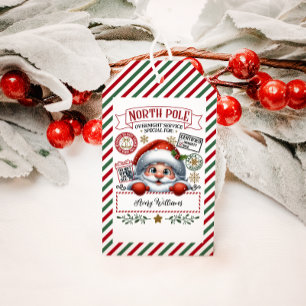 Cute Christmas Special Delivery From Santa Gift Tags