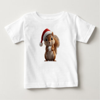 Cute Christmas Squirrel Baby T-Shirt