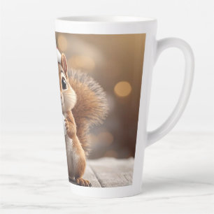 Cute Christmas Squirrel Latte Mug
