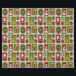 Cute Christmas Stamps Wrapping Paper<br><div class="desc">🎄 Christmas Stamps Wrapping Paper – Festive Holiday Gift Wrap 🎁 Wrap your holiday gifts in cheerful style with this Christmas Stamps Wrapping Paper! Featuring a delightful stamp-inspired design with Santa, a reindeer, a snowman, and a Christmas tree, this playful pattern brings a nostalgic, cosy feel to every present under...</div>