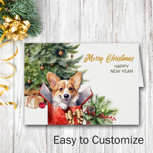 Cute Christmas Surprise Corgi Gift Dog (Creator Uploaded)