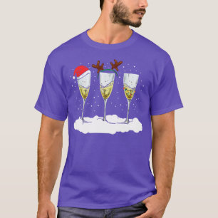 Cute Christmas Sweater Champagne Glasses