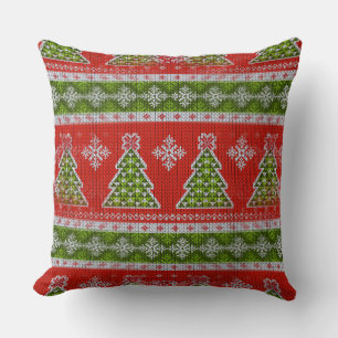 Cute  Christmas sweater design Cushion