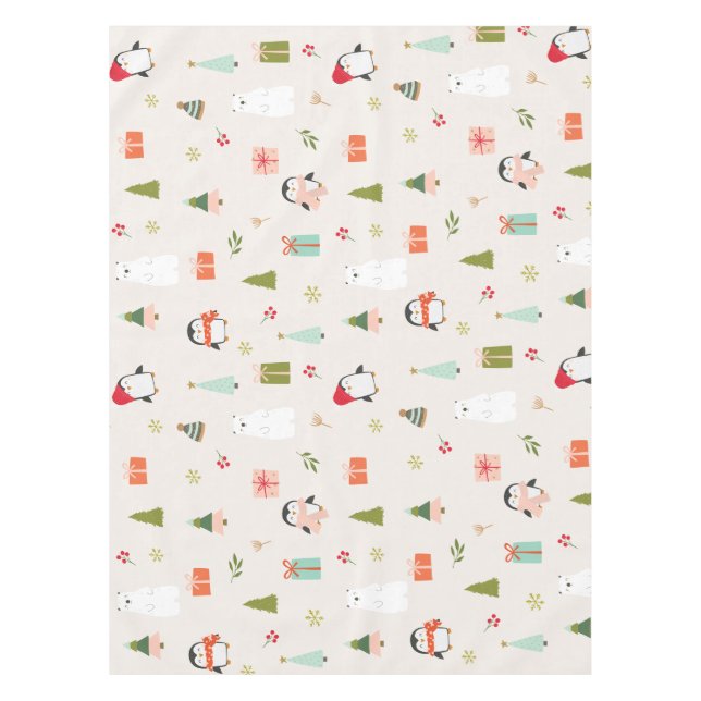Cute Christmas Symbols  Tablecloth (Front)