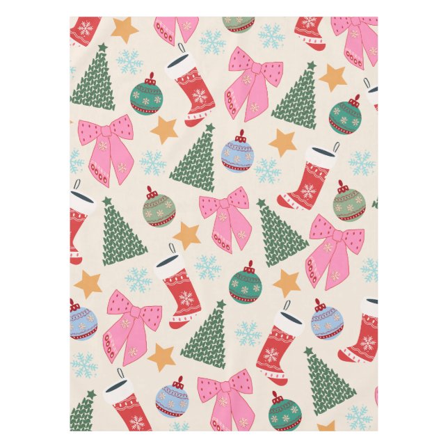Cute Christmas Tablecloth (Front)