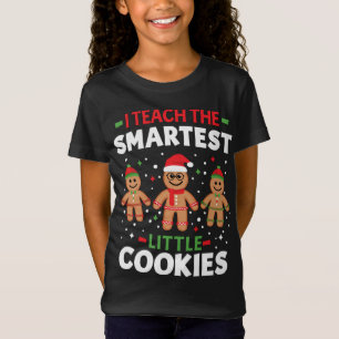 Cute Christmas Teacher I Teach The Smartest Little T-Shirt