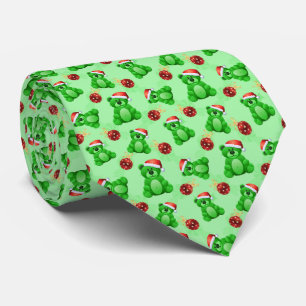 Cute Christmas Teddy Bears  Tie