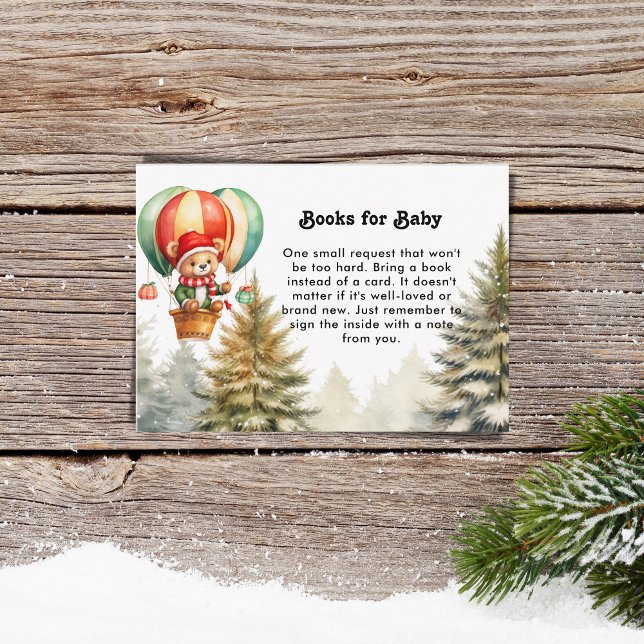 Cute Christmas Tedy Bear Winter Books for Baby Enclosure Card (Creator Uploaded)