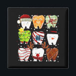 Cute Christmas Teeth Funny Christmas Dentist Denta Magnet<br><div class="desc">Cute Christmas Teeth Funny Christmas Dentist Dental Hygiene</div>