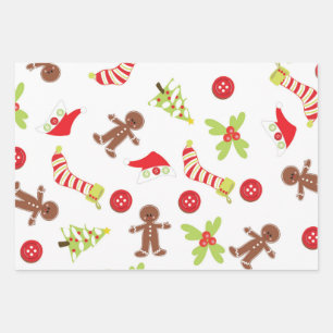 Cute Christmas theme Wrapping Paper Sheet