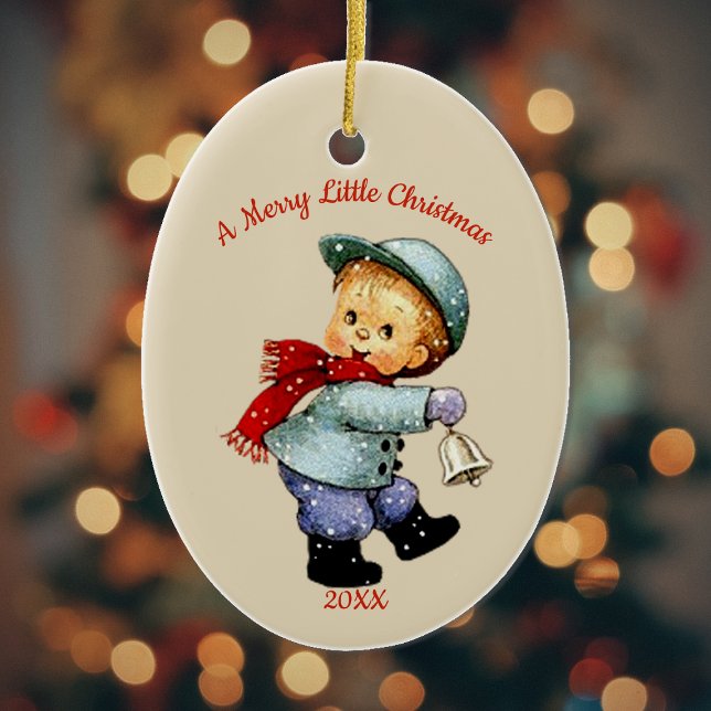 Cute Christmas Tot Boy with Bell Ornament (Creator Uploaded)
