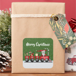 Cute Christmas train add message sticker