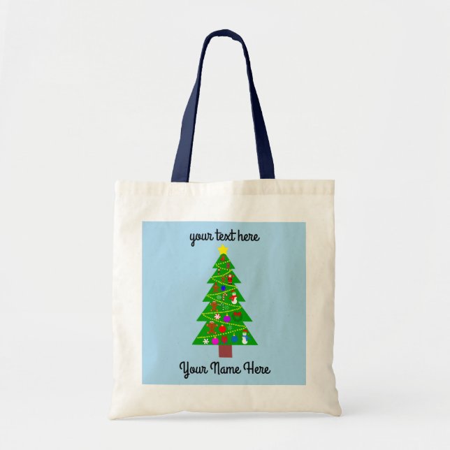 Cute Christmas Tree #1 Tote Bag (Front)