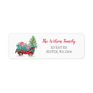 Cute Christmas Tree Car Address