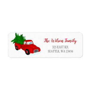 Cute Christmas Tree Car Address