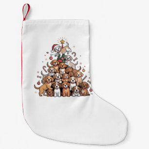 Cute Christmas Tree Dog Xmas Tree Puppy Small Christmas Stocking