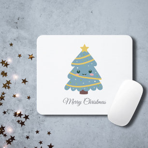 Cute Christmas Tree Mouse Pad