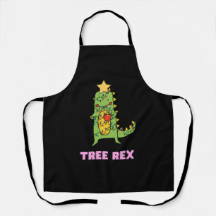 Cute Christmas Tree-rex   Apron