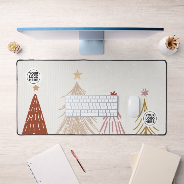 Cute Christmas Trees Desk Mat Mouse Pad (Office 1)