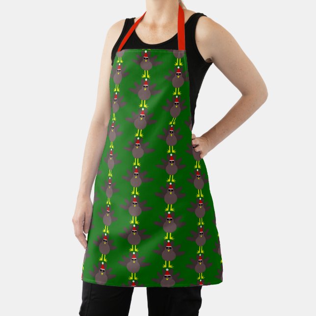 Cute Christmas Turkey Apron (Insitu)