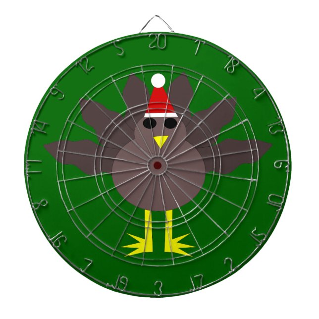 Cute Christmas Turkey Dart Board (Front)