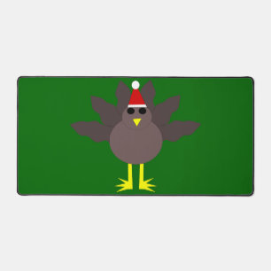 Cute Christmas Turkey Desk Mat