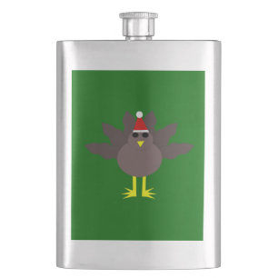 Cute Christmas Turkey Flasks