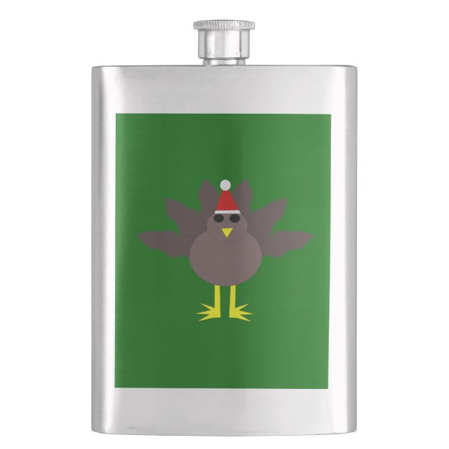 Cute Christmas Turkey Flasks (Front)