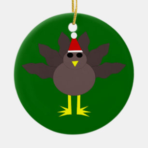 Cute Christmas Turkey Ornament