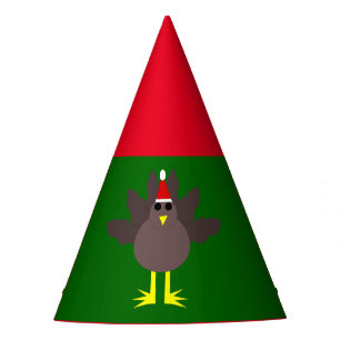 Cute Christmas Turkey Party Hat